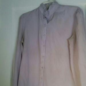 The Villager Lavender Long Sleeve Blouse Sz 14